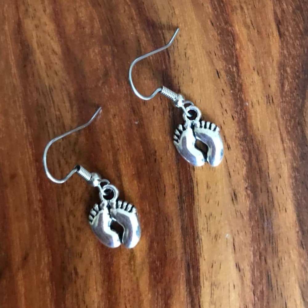 Handmade baby Feet Earrings